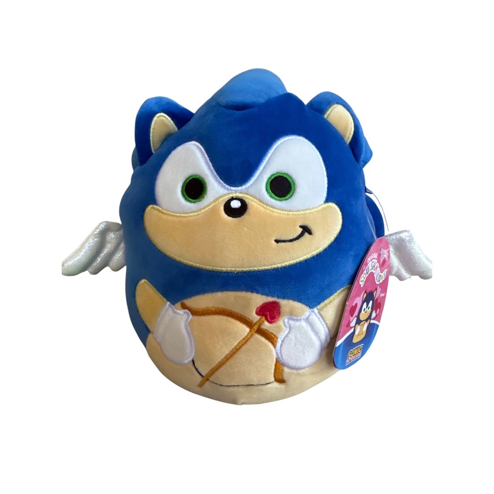 Squishmallows Sonic the Hedgehog Cupid Valentine Plush 8 Inch Blue Wings NWT